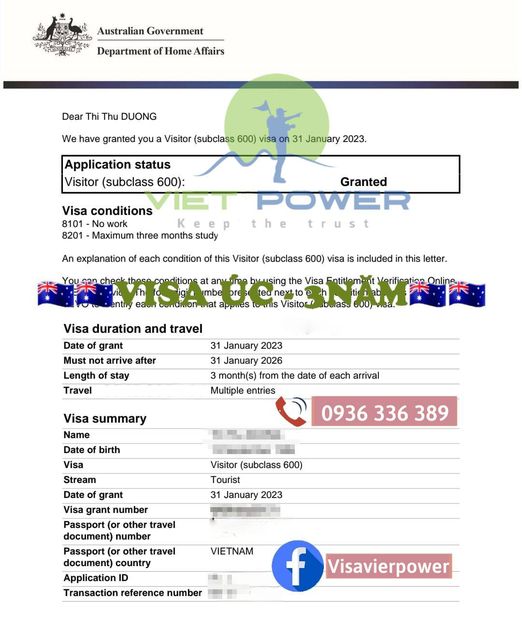 VISA DU LỊCH ÚC TRONG MÙA HÈ NÀY